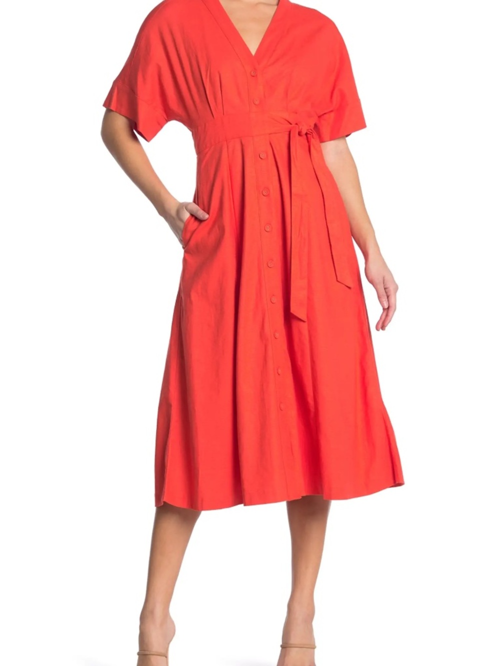 Taylor Linen Blend Shirt Dress